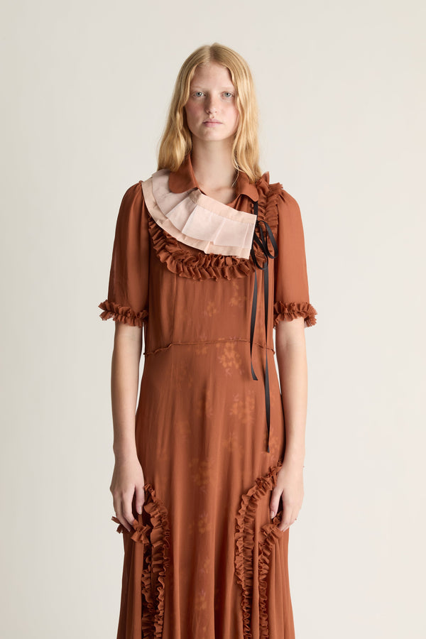 Evelyn Georgette Midi Dress