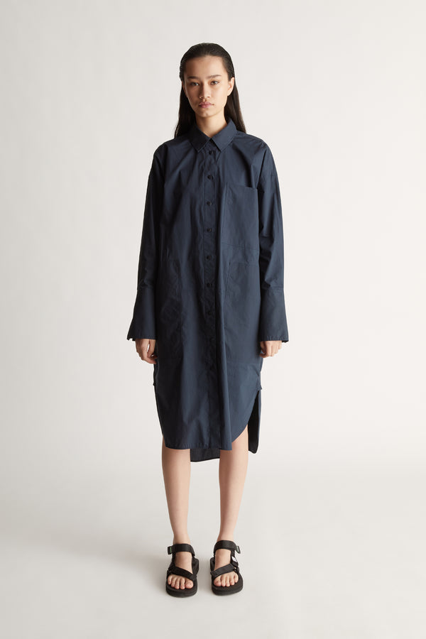 LM Poplin LS Shirt Dress