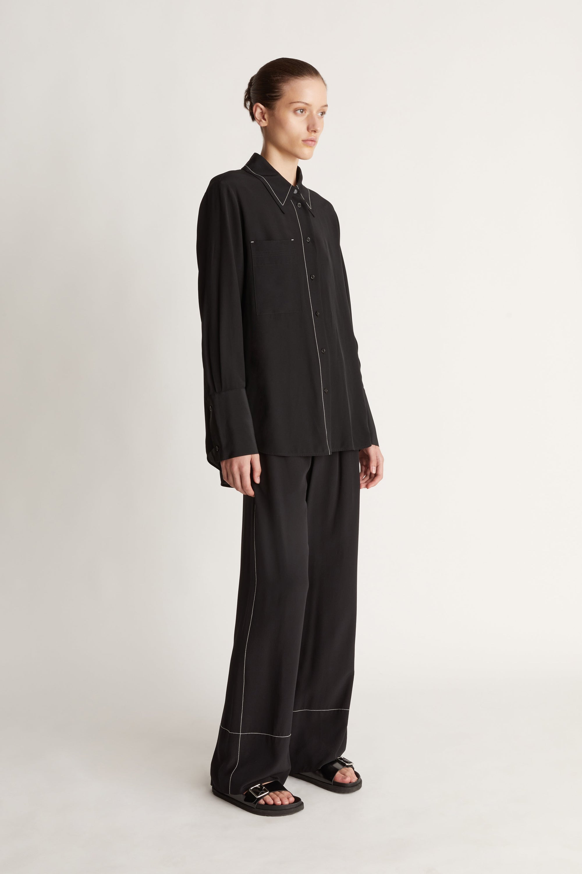 Cassini LS Shirt in Black