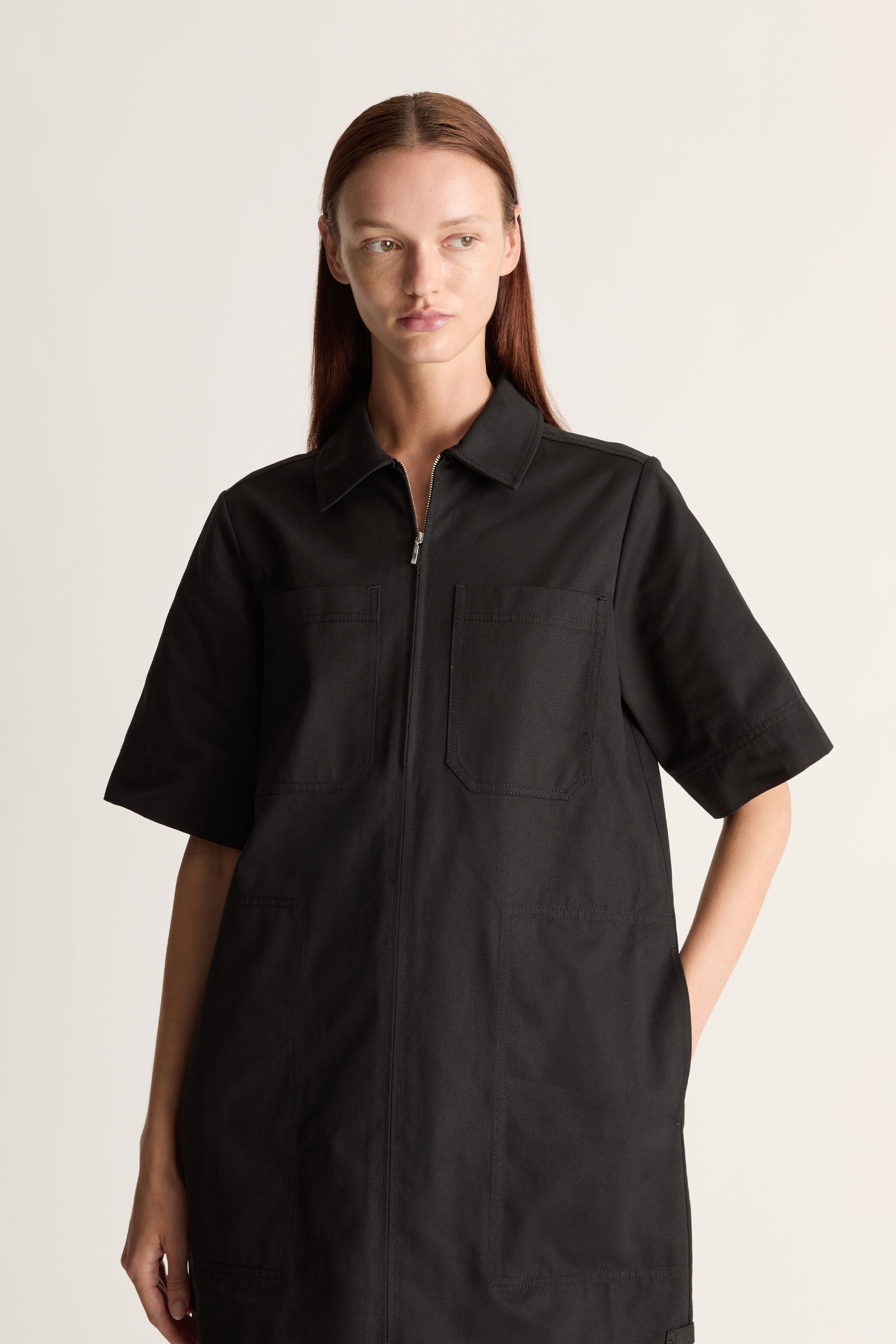 LM Drill Mini Dress