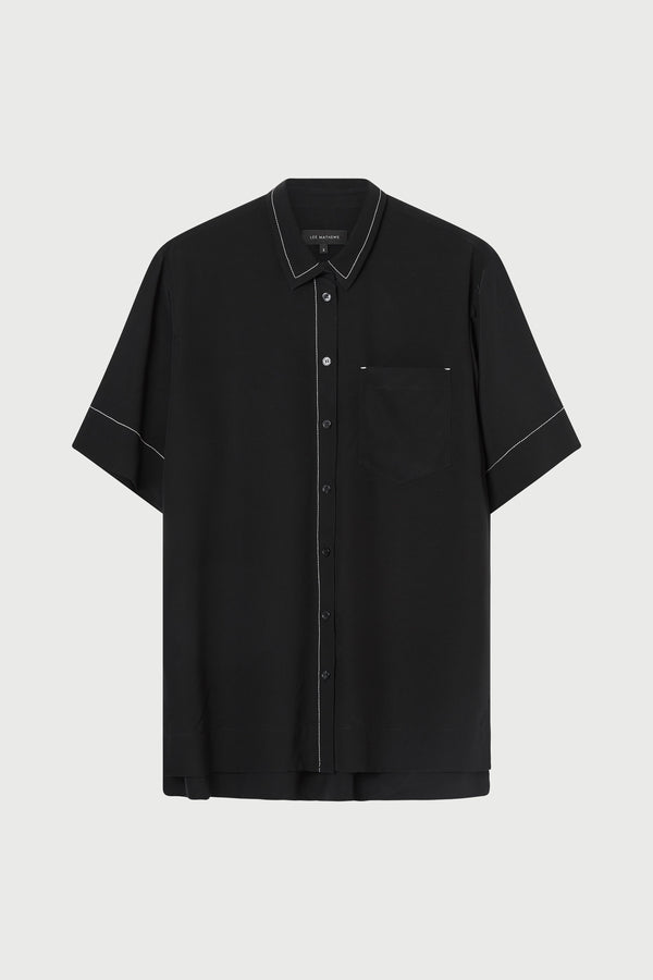 Cassini Short Sleeve Shirt in Black