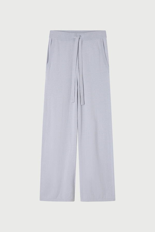 Cotton Cashmere Wide Leg Pant