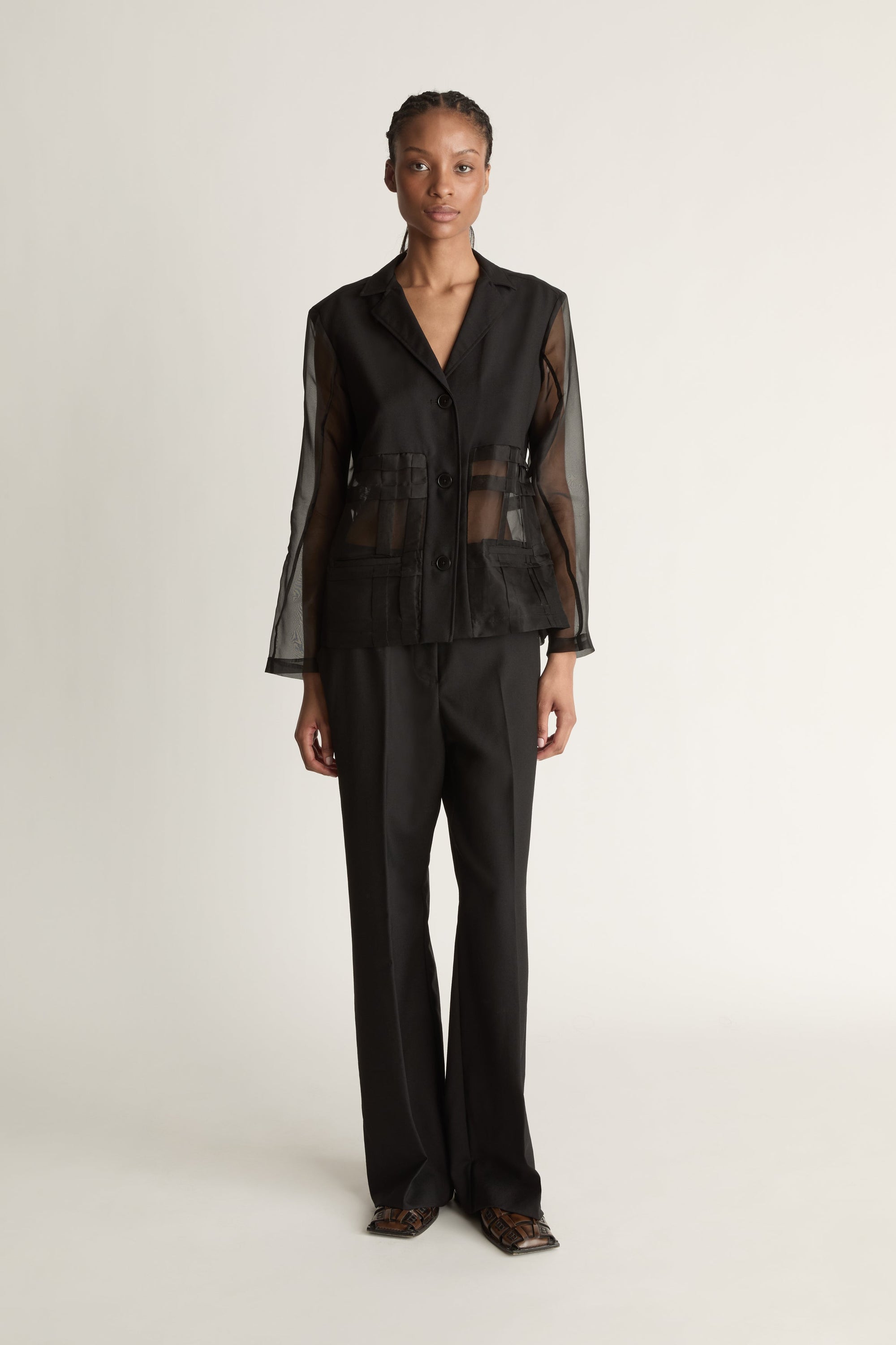 Innes Organza Spliced Shirt