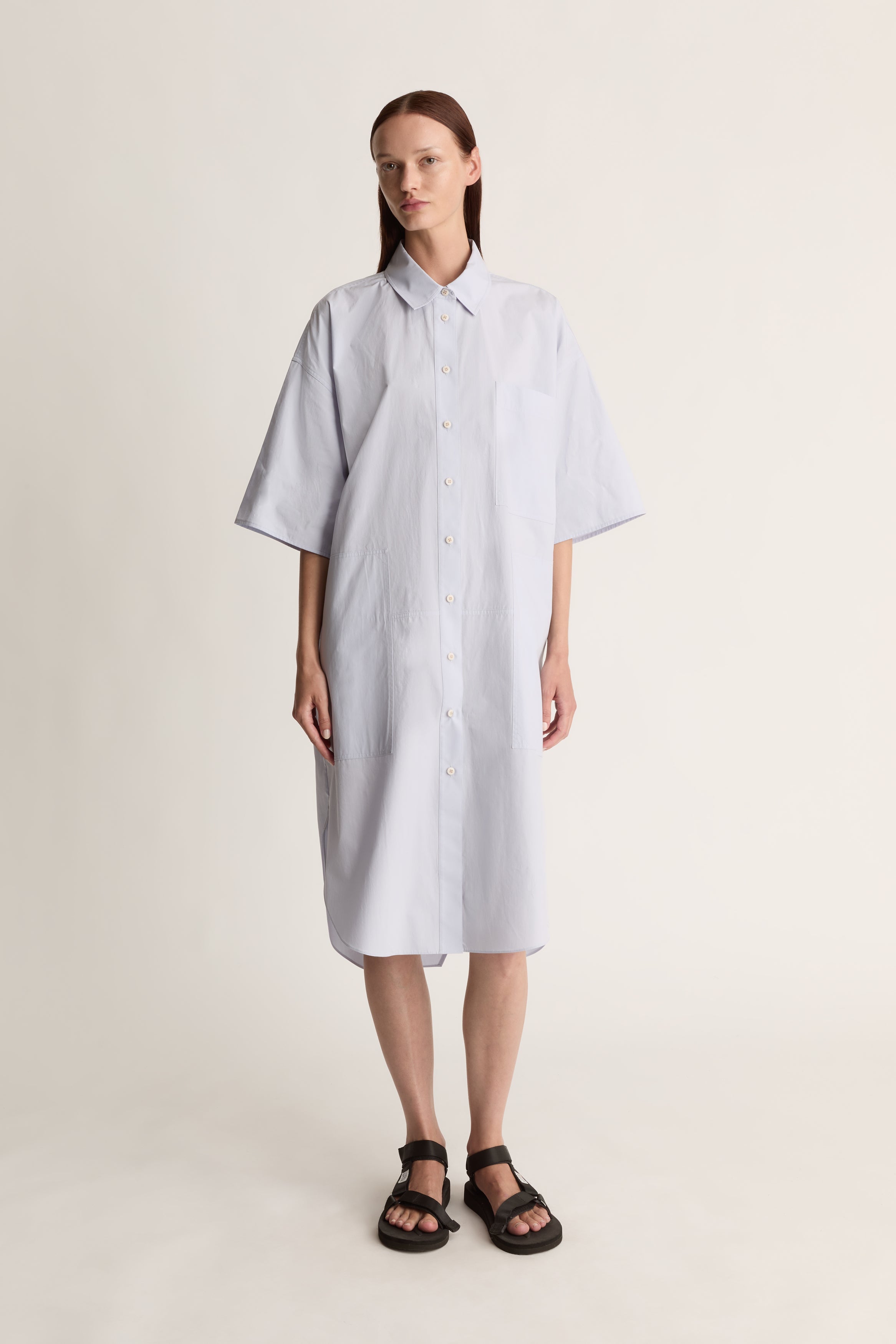LM Poplin SS Shirt Dress