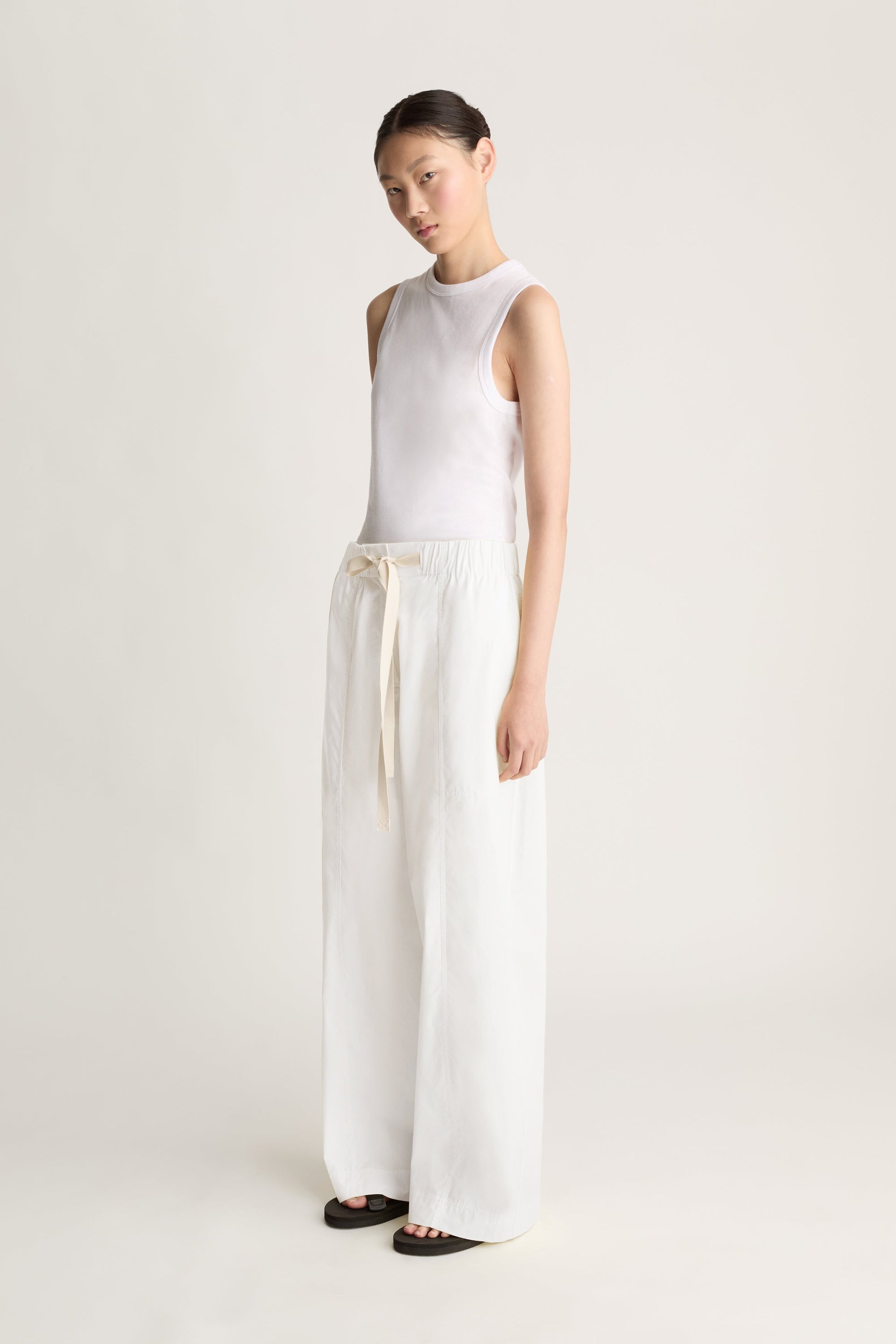LM Poplin Wide Leg Pant