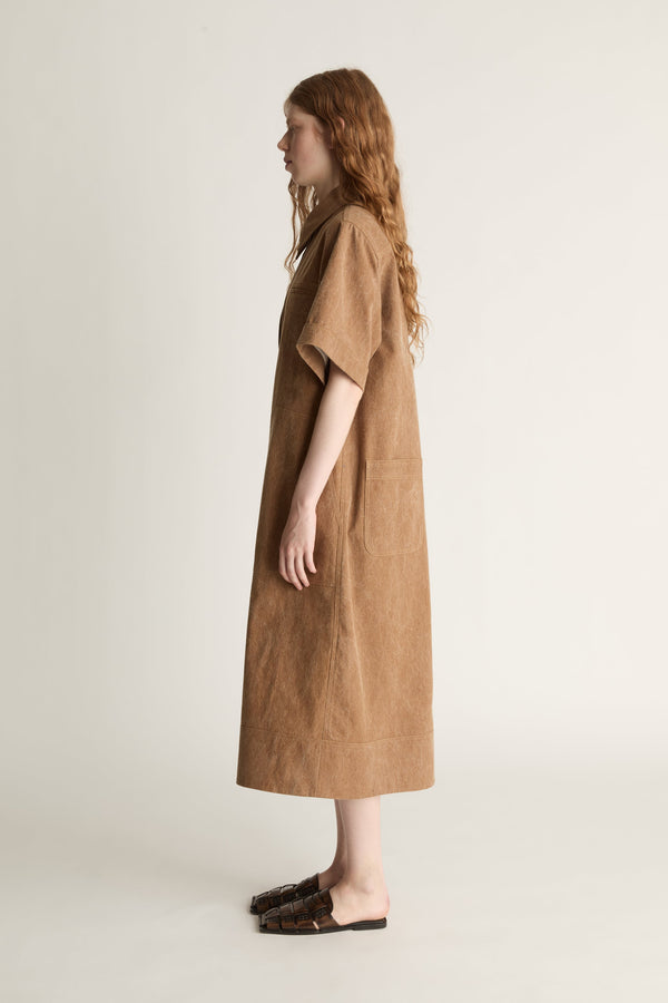 Lenny Canvas Shirt Dress