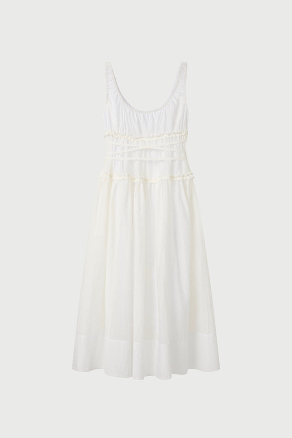 White dress on a light  background