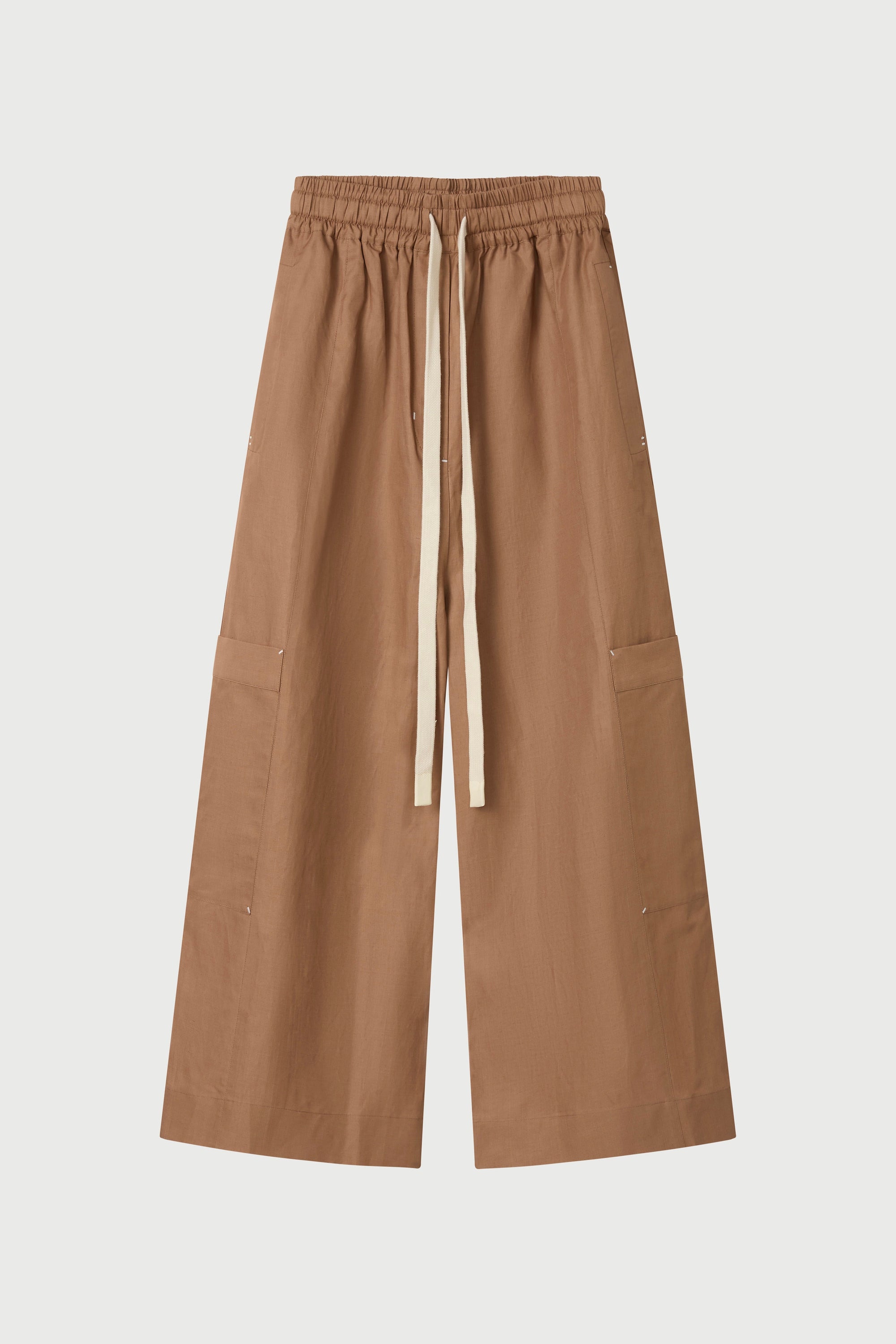 Brown pants on a white background