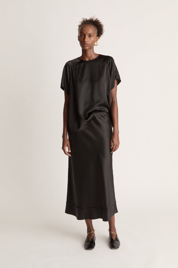 Stella Silk Satin Skirt