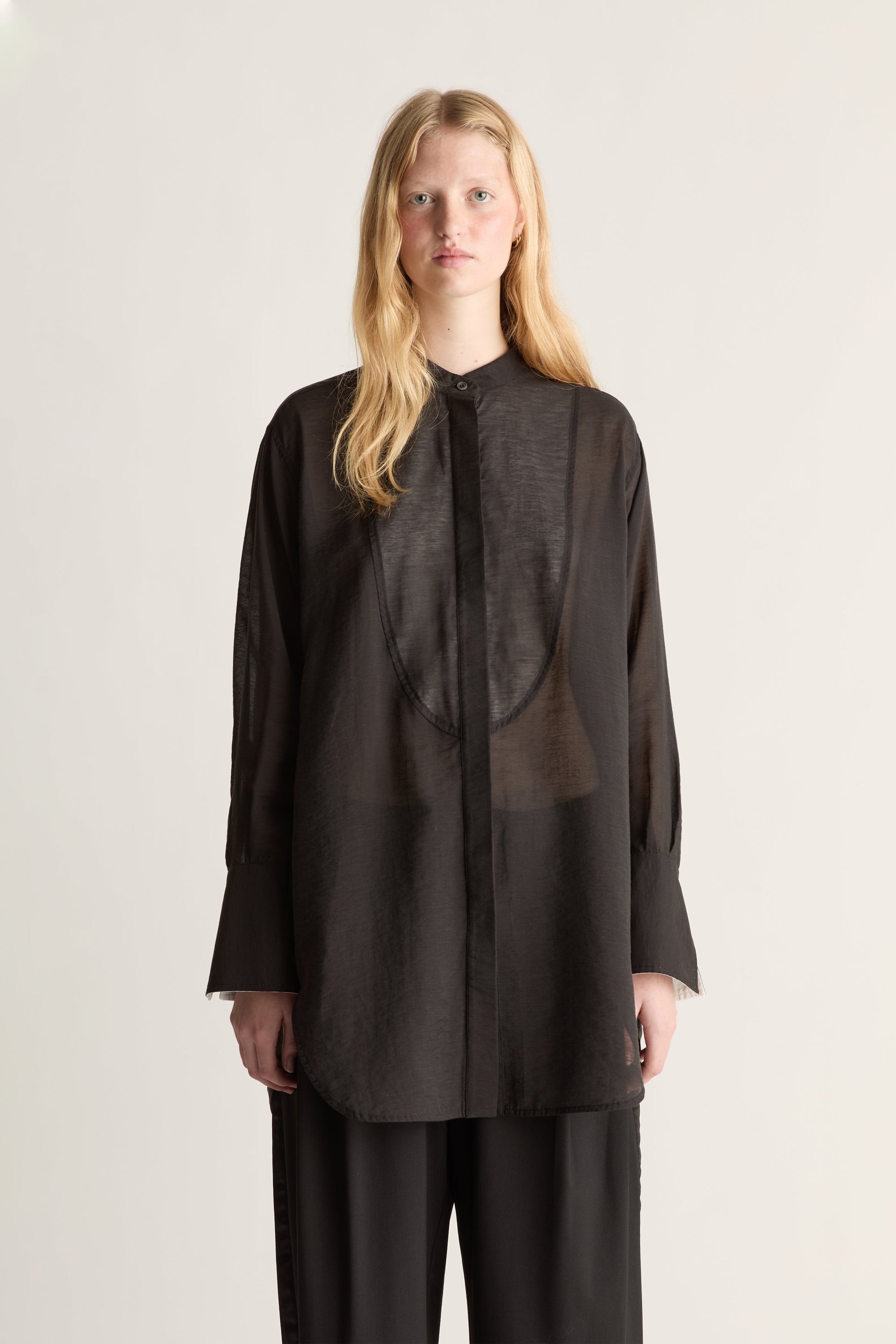Symes Gathered LS Shirt