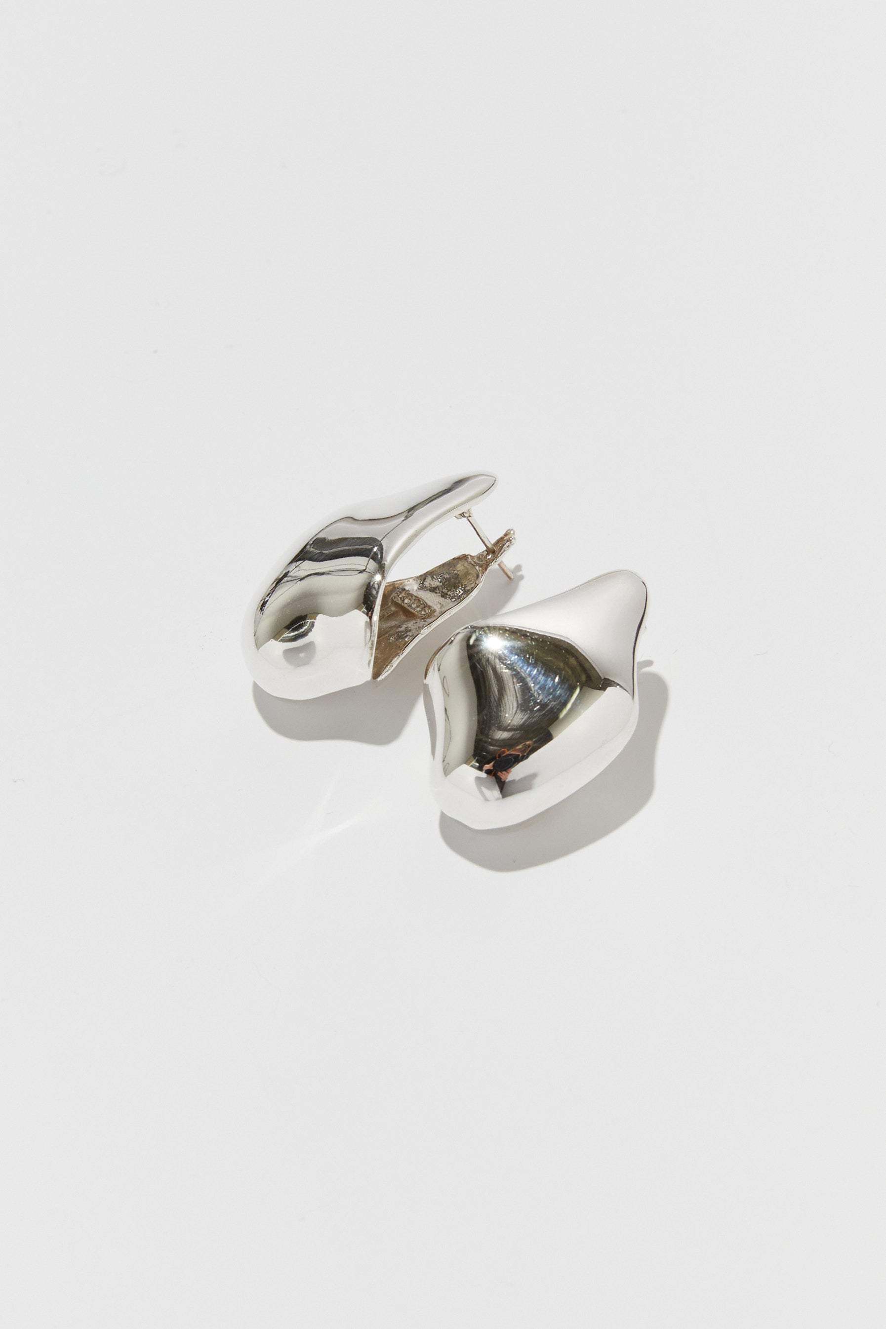 Faris Beignet Hoops Silver